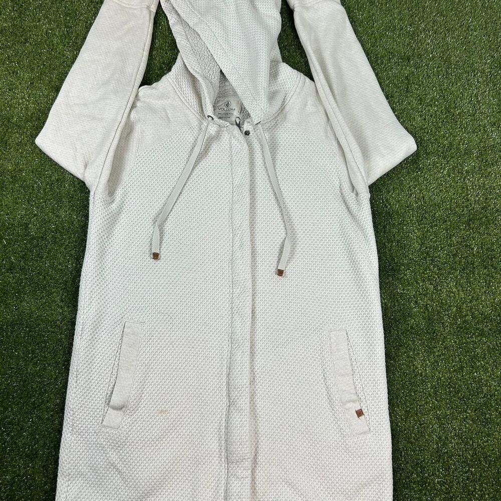 Volcom Women's White and Cream Hoodie